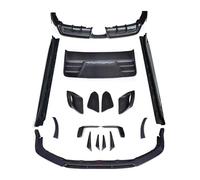 991.2 GT3 RS Lèvre de pare-chocs avant en fibre de carbone Diffuseur arrière Jupes latérales Spoiler Couverture Bonnet Compatible pour Porsche 911 Carrera 991.2 GT3RS