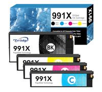 991X Cartouches d'encre Replacement pour Cartouche HP 991 pour HP 991 XL M0K02AE M0J98AE M0J94AE M0J90AE Compatible pour HP PageWide Pro MFP 777z 772dn 750dw 774dn 774dns 779dn 779dns