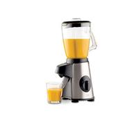Trebs Blender en acier inoxydable 1,7 l, 500 W, avec bec verseur et avec baguette Mélangeur, simple hinzugabe des ingrédients par le couvercle, Schwarz, Edelstahl