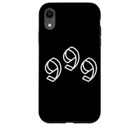 999 Numéro Triple 9 Coque pour iPhone XR