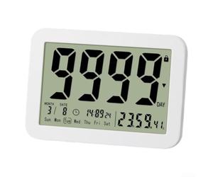 9999 Jour pour compte à rebours Minuteur Horloge Calendrier Fonction 9999 | Portée maximale de 9999 jours, suivi des objectifs longs, passage en mode horloge, format 12/24 heures