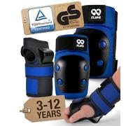 99FLIPS Protection Roller Enfant Fille - Protection Trotinette Enfant - Protege Genoux Skateboard, Skate et Freestyle BMX - Slide - Taille XS Bleu OCÉAN