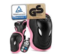 99FLIPS Protection Roller Enfant Garcon Patins à Glace - Patin a Roulette Fille, Coudiere - Protection Enfant Velo, Protege Genoux Skate - Trotinette Freestyle - Grind S/M Rose