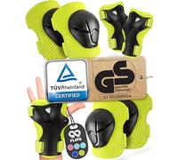 99FLIPS Protection Roller Enfant Garcon - Protection Velo Enfant 3 Ans, Protege Genoux Skateboard, BMX - Trotinette Freestyle - Patin a Roulette Fille Patins à Glace - FLASH S/M Vert