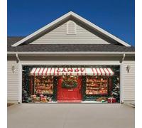 9Bannière de garage de NoëlFaites une déclaration festive ce Noël avec notre bannière de garage parfaite pour célébrer la saison des fêtes ! (188,97 x 82,67 pouces) (C, A)