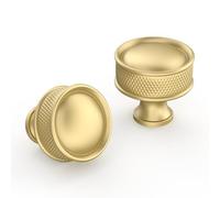 9BUILD 10 Lot de Or Boutons de Meuble pour Placards, Porte Cuisine, Poignée de Tiroir - Alliage de Zinc - EU0056