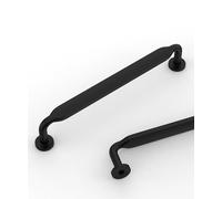9BUILD 10pcs Poignée d'Armoire,Noir,Espacement des Trous 128mm,pour Armoires de Cuisine,Alliage de Zinc Poignées de Meuble Cuisine Poignées Meuble Armoire Poignées de Porte d'armoire EU0048