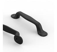 9BUILD Lot de 10 Poignee de Meuble Cuisine Entraxe 96MM Noir Poignée Meuble Cuisine Poignées pour Placards Poignet de Porte Cuisine Alliage de Zinc Poignet Meuble Cuisine EU0053