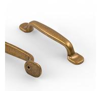 9BUILD Lot de 10 Poignee de Meuble Cuisine Entraxe 96MM Rétro Bronze Poignée Meuble Cuisine Poignées pour Placards Poignet de Porte Cuisine Alliage de Zinc Poignet Meuble Cuisine EU0053