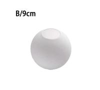 (9cm)Matte White Globe Glass Lamp Shade Replacement Round Light Cover Fix