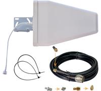 9Dbi Antenne 5G/4G Lte, Compatible Avec Orange, Bouygues, Sfr, Et Free Mobile. Antenne Directionnelle Extérieure, Supporte Tous Les Opérateurs En France. Câble 3 Mètres Sma/Rp-Sma/Ts9