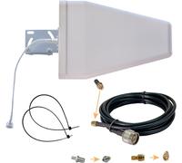 9Dbi Antenne 5G/4G Lte, Compatible Avec Orange, Bouygues, Sfr, Et Free Mobile. Antenne Directionnelle Extérieure, Supporte Tous Les Opérateurs En France. Câble 3 Mètres Sma/Rp-Sma/Ts9