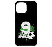 9e Anniversaire garçon 9 Ans Footballeur Anniversaire de Coque pour iPhone 13 Pro Max