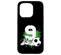 9e Anniversaire garçon 9 Ans Footballeur Anniversaire de Coque pour iPhone 15 Pro