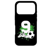 9e Anniversaire garçon 9 Ans Footballeur Anniversaire de Coque pour iPhone 17 Pro