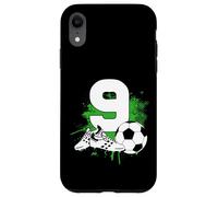 9e Anniversaire garçon 9 Ans Footballeur Anniversaire de Coque pour iPhone XR