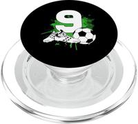 9e Anniversaire garçon 9 Ans Footballeur Anniversaire de PopSockets PopGrip pour MagSafe