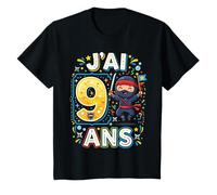 9e Anniversaire Ninja J'Ai 9 Ans Fête Anniversaire Amusante T-Shirt