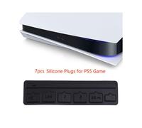 9FF601555-1 Ensemble de bouchons anti-poussière en silicone pour PS5, compatible USB, RJ45, HDMI