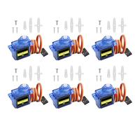 9G Kit de Moteur Micro servomoteur AYWHP 6PCS Mini servo moteur pour Bras de Robot RC/Main/Marche hélicoptère Avion Voiture Bateau contrôle avec câble, Mini servos Projet Arduino