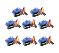 9G Kit de Moteur Micro servomoteur AYWHP 8PCS Mini servo moteur pour Bras de Robot RC/Main/Marche hélicoptère Avion Voiture Bateau contrôle avec câble, Mini servos Projet Arduino