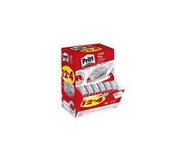 Pritt lot de 16 roller de correction rechargeable, roller de correction pour effacer et corriger, embout flexible & réécriture immédiate, rechargement facile pour éviter le gaspillage