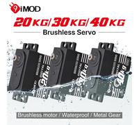 9imod - Servo sans balais, boîtier en alliage d'aluminium, étanche, engrenage métallique numérique, pour voiture sur chenilles 1/8 1/10 RC, bateau, bricolage, 20/30/40KG BLS-HV30KG-180
