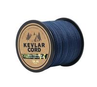 9KM DWLIFE Cordon Kevlar bleu - Corde de survie ultra résistante, légère et résistante à l'abrasion pour camping, équipement tactique, hamac Ridgeline, Trip Wire