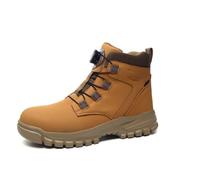 9KSAFETY Chaussure de Sécurité Homme Antidérapant Imperméable Antiperforation Rotary Button Safety Work Boots-Jaune-Toutes saisons 47