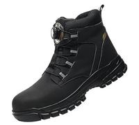 9KSAFETY Chaussure de Sécurité Homme Antidérapant Imperméable Antiperforation Rotary Button Safety Work Boots 37