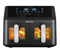 9L Air Fryer XXL avec 4D Circulation d’Air,95% Sans Huile,Friteuse à Air,8 Programmes,Sync-Finish, 70% Économie d’Énergie,Noir