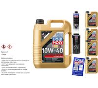 9L Liqui Moly Leichtlauf 10W-40 Huile Moteur Pro-Line Motorspülung MotorProtect