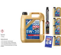 9L Liqui Moly LONGLIFE III 5W-30 Huile Moteur Huile-Schlamm-Spülung Cera Tec