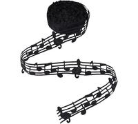 9m Ruban Note De Musique Note De Musique Decoration 30mm Dentelle Creuse En Polyesyer Rouleau Ruban Decor Musiques Dentelle Noire Pour Decoration Gateau Emballage Couture