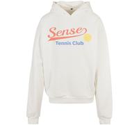 9N1M SENSE Sweat-shirt 'Tennis Club' bleu / jaune / rouge clair / blanc cassé, Taille XXL