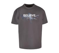 9N1M SENSE T-Shirt bleu / gris foncé / blanc, Taille S