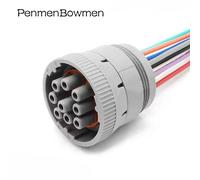 9p Female 1 Pc With 15cm 18awg Câblage Gris Circulaire Sfp Hd16-9-96s Hd10-9-96p 9 Pin Deutsch Nouveau Connecteur Électronique Automatique Rohs Outil De Diagnostic "Nipseyteko Gris