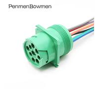 9p Male 1 Pc With 15cm Wire Câblage Circulaire Vert Sfp De Connecteur D'aviation De Voiture De 9pin Deutsch Pour La Hd10-9-1939p-P080 Hd16-9-1939s-P080 De La Voie J1939 "Nipseyteko