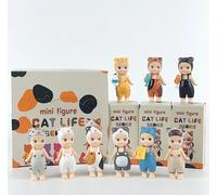 9pc New Cat Blind Box Sonny Angel Cats Life Action Figures Jouets Ornements Poupées