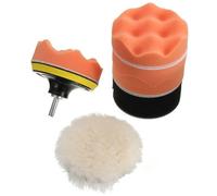 9pcs 4 Pouces 100mm Kit De Tampons De Polissage Pour Polisseuse De Voiture