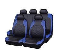 NURCIX 9Pcs 5-Places Voiture Cuir Ensembles Housses siège, pour Mercedes-Benz A-Class B-Class C-Class CLA E-Class Car Confortable Respirant Nonslip Protection Interieu Accessoire,D/Black Blue