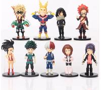 9pcs Anime Mon Héros Académie deku figure boku aucun héros Académie tout pouvoir figure Todoroki Shouto action figure modèle jouet 7-8cm