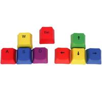 9pcs Assorted Color Pbt Keycaps for Mechanical Keyboard, Synthetic Material with Wear Resistance and Easy to Remove Features, for Gaming and Typing Keyboard Decor Nice processing