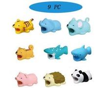 9pcs Cable Bite For Iphone Cable cord Animal Phone Accessory Protects Cute G