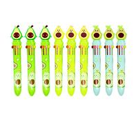 9pcs Cartoon Colored Ballpoint Stylo 8 Couleurs Différentes Drôle D'écriture Avocat Stylos 0 5 Mm Balle Pour L'écriture Des Élèves