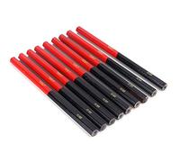 9pcs Crayons de Charpentier Hexagonaux pour le Travail du Bois - Rouge Bleu, 2 Cœurs, 2 Têtes - Bricolage Crayon à Bois Marque Stylo Main