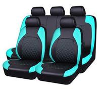 VOIV 9PCS Ensembles De Housses Siège Voiture pour Ford Kuga III 2019 2020 2021 2022 2023, Cuir Confortable Respirant ImperméAble Nonslip Protection Couvre Sieges,E Green