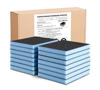 9Pcs Éponge de Ponçage, Grain 60, Cale a Poncer Kit, Papier Abrasif Sec et Humide pour Modèle de Construction Sèche, Métal, Bois, Meubles