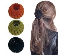 9PCS Hair Nest for Women, Hair Nest for Bun, Velvet Hair Nest, Adjustable Birds Nest Hair Clips for Thin Hair, Bird Nest Magic Hair Clip With Hair Bun Clips, Hair Accessories for Women