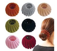 9PCS Hair Nest for Women, Hair Nest for Bun, Velvet Hair Nest, Adjustable Birds Nest Hair Clips for Thin Hair, Bird Nest Magic Hair Clip With Hair Bun Clips, Hair Accessories for Women